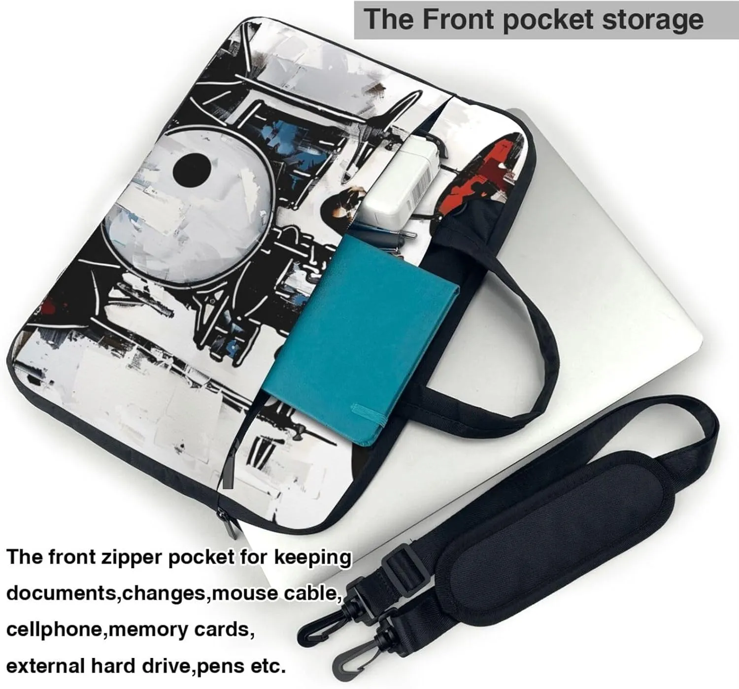 Printed Laptop Tote Bag, Laptop Tote Bag, Travel Bag, Business Computer Bag, Work Bag for Men and Women