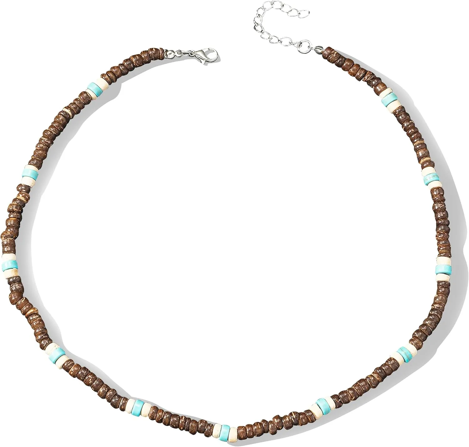 Puka Shell Necklace Men Beaded Necklace for Men Beach Surfer Necklaces Jewelry Beach Vacation Essentials Summer Mens Necklaces