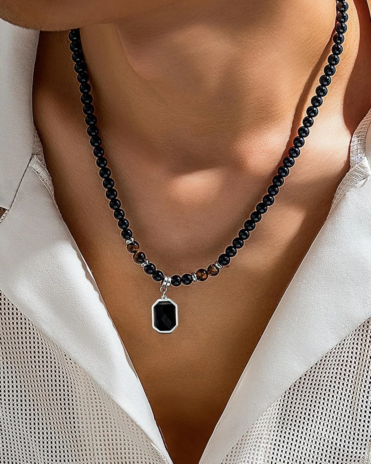 Puka Shell Necklaces for Men Natural Puka Shell Choker Trendy Coconut Wood Beads Necklace Surfer Beach Choker Summer Hawaiian Jewelry Accessories for Him