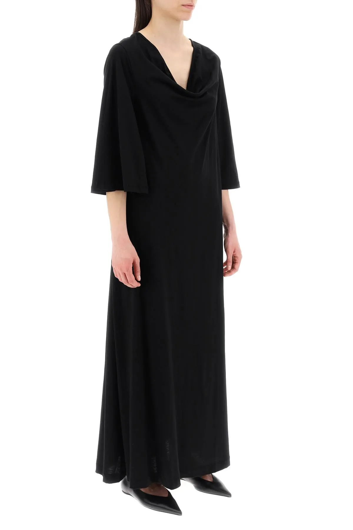 "yalia maxi dress in jersey Q72365005 BLACK