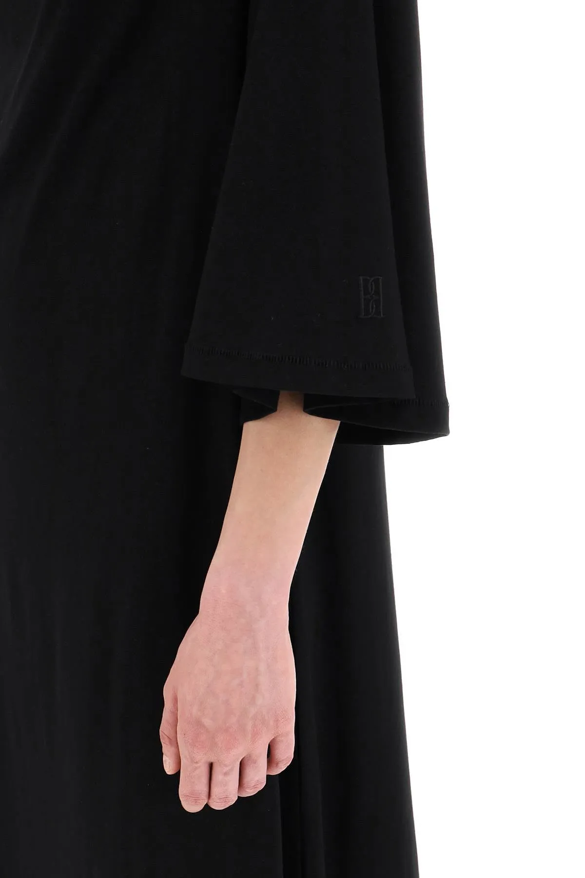 "yalia maxi dress in jersey Q72365005 BLACK