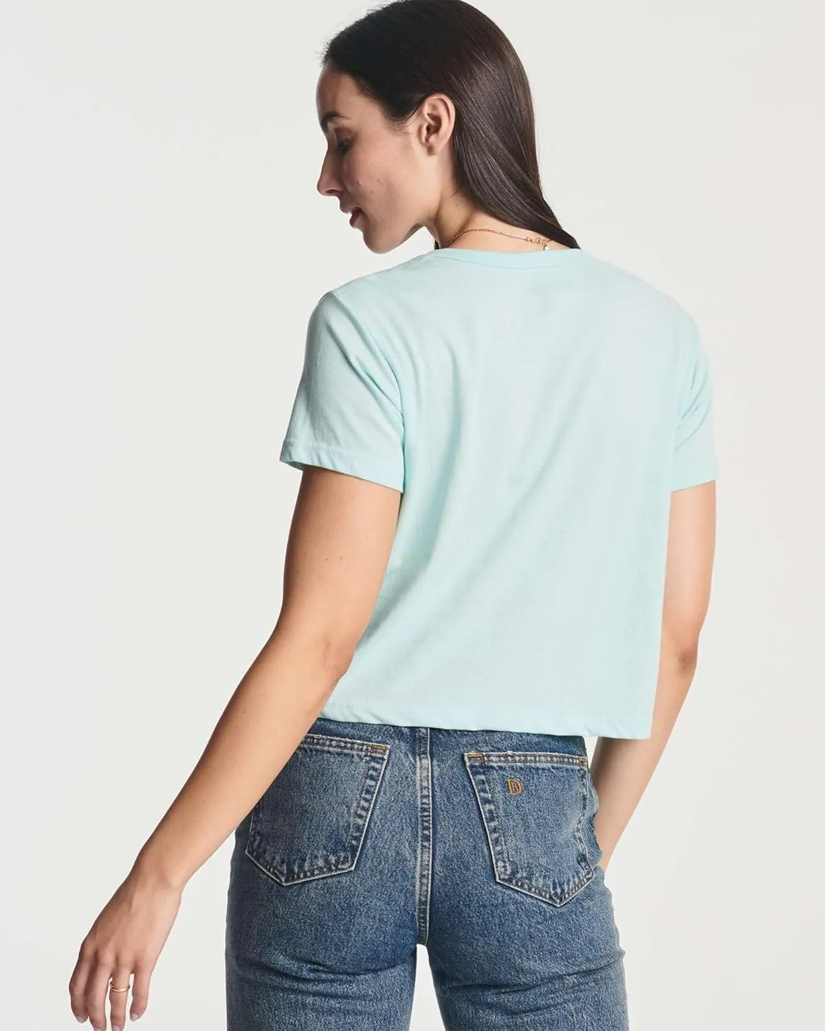 Real Essentials 4 Pack: Women's Cotton Short Sleeve Crop Top  Cropped Casual Crew Neck T-Shirts (Available in Plus Size)