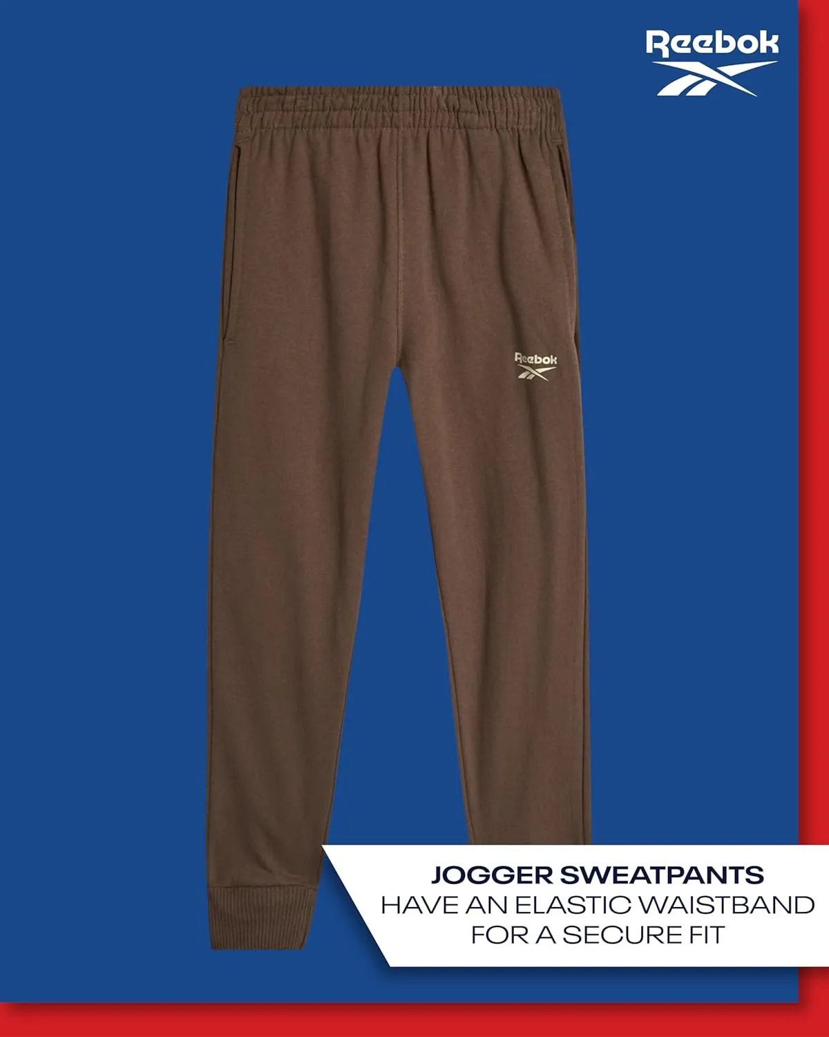 Reebok Boys' Pants Set - 2 Piece Fleece Varsity Jacket and Jogger Sweatpants - Sweatshirt and Pants Outfit for Toddlers, 2T-7