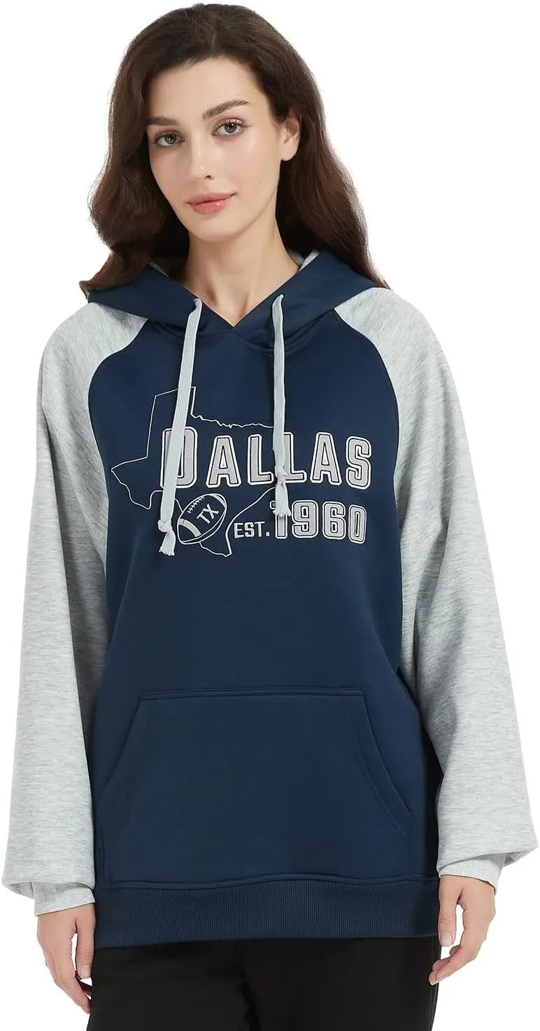 RZUO Men Women Unisex City Classic Football Embroidery Sweatshirt Jersey Apparel Pullover Hoodie