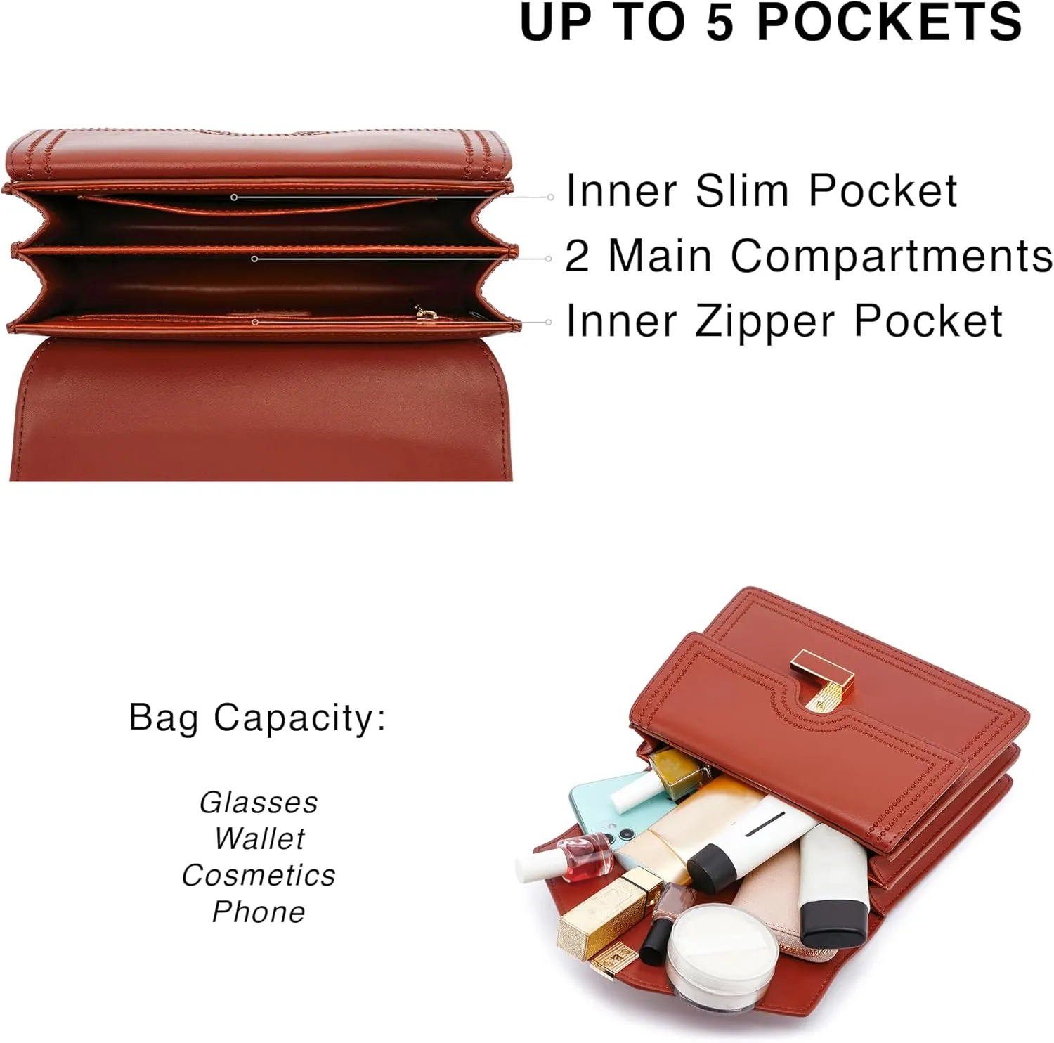 Scarleton Cross Body Bag, Purses and Handbags, Slim Cross Body Purse, Womens Crossbody Handbags, Travel Bag Small, H2090