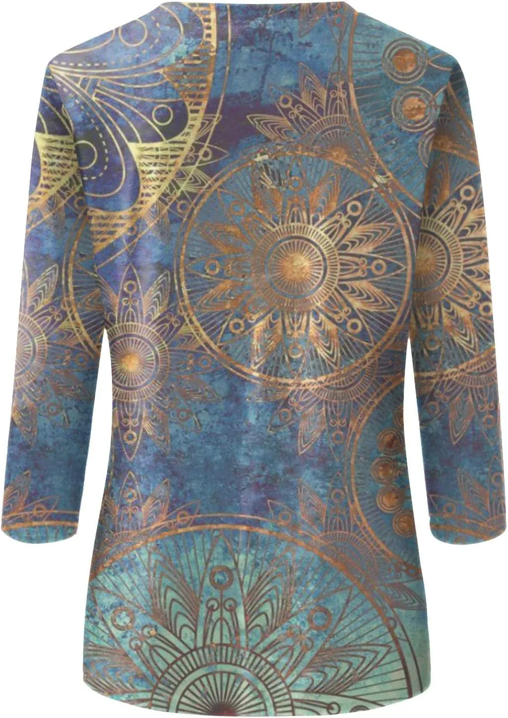 Segaven 3/4 Length Sleeve Womens Tops Trendy Solid Color Crewneck T Shirts Summer Basic Tunic Tees Casual Dressy Blouses