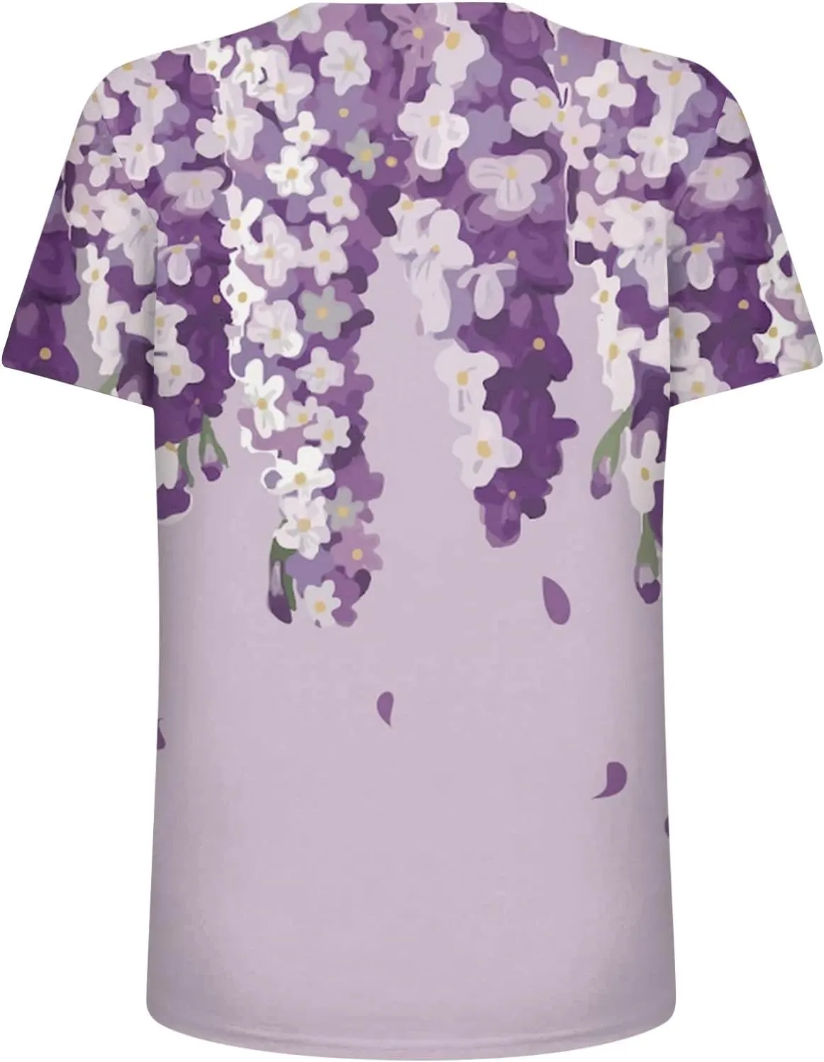 Short Sleeve Women Tops Fashion 2024 Summer Blouse Tees Round Neck Printed Pullover Casual Plus Size T Shirt