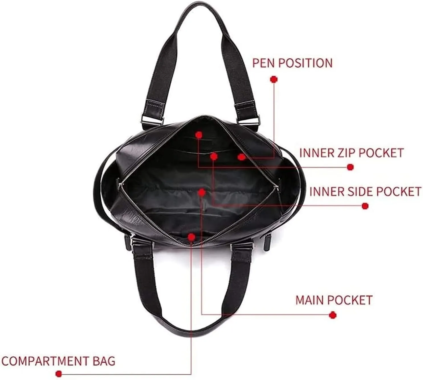 Shoulder Bags, Messenger Bags, Casual Bags,Men's Briefcase Laptop Bag Business Briefcase (Color : Black, Size : 27 * 43 * 15cm)
