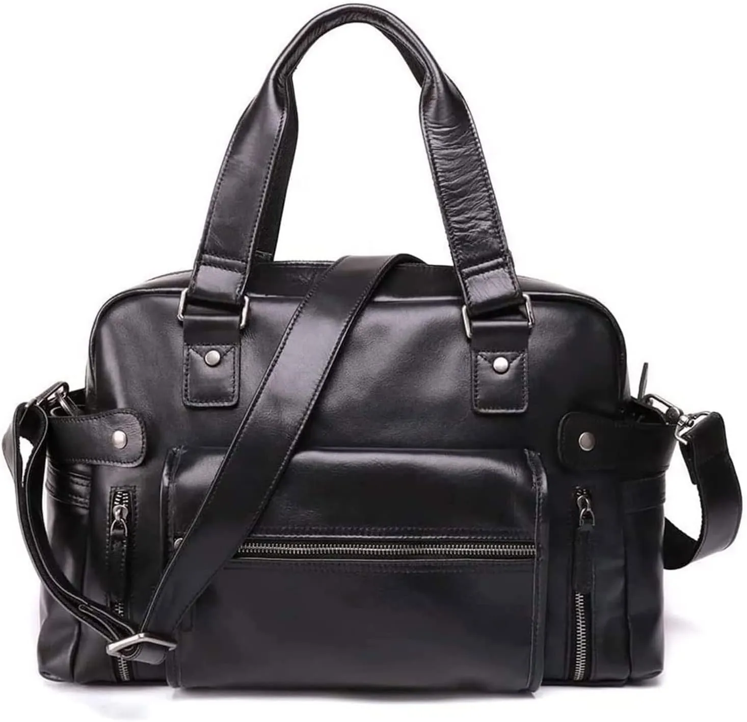 Shoulder Bags, Messenger Bags, Casual Bags,Men's Briefcase Laptop Bag Business Briefcase (Color : Black, Size : 27 * 43 * 15cm)
