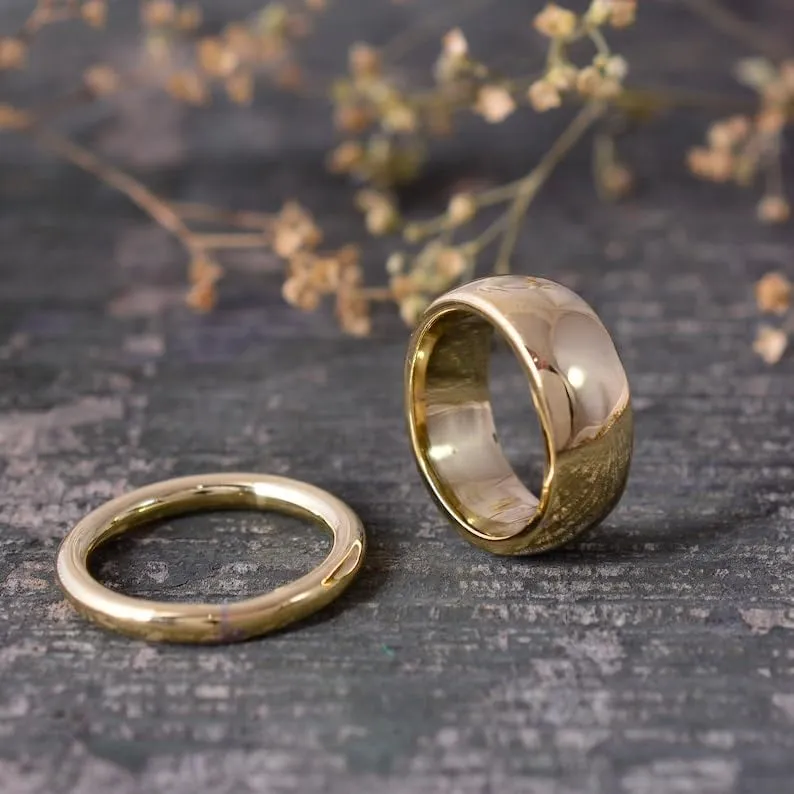 Simple Brass Ring, Solid Brass Ring, Midi Finger Ring Band, Handmade Brass Band, Statement Ring, Wedding Ring Band, Ring For Her
