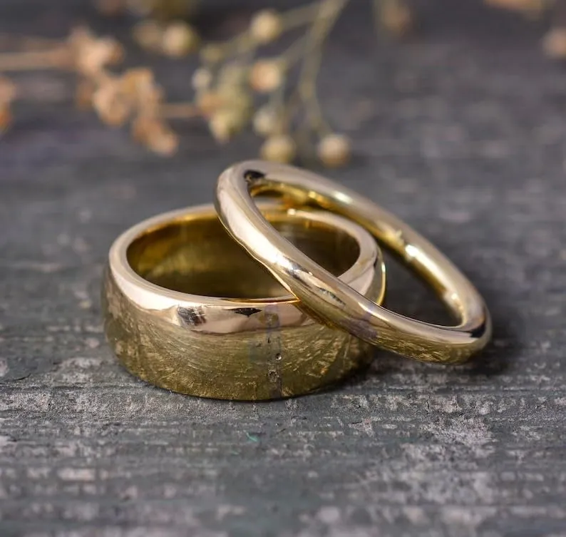 Simple Brass Ring, Solid Brass Ring, Midi Finger Ring Band, Handmade Brass Band, Statement Ring, Wedding Ring Band, Ring For Her