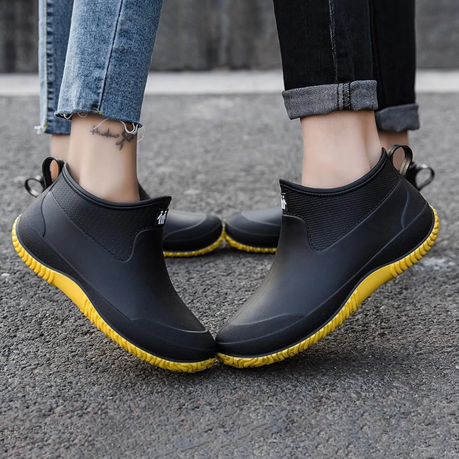 Slip Women's Rain Shoes Korean Version Solid Color Fashion Short Tube Women's Water Shoes Cute Shoes Women Boots