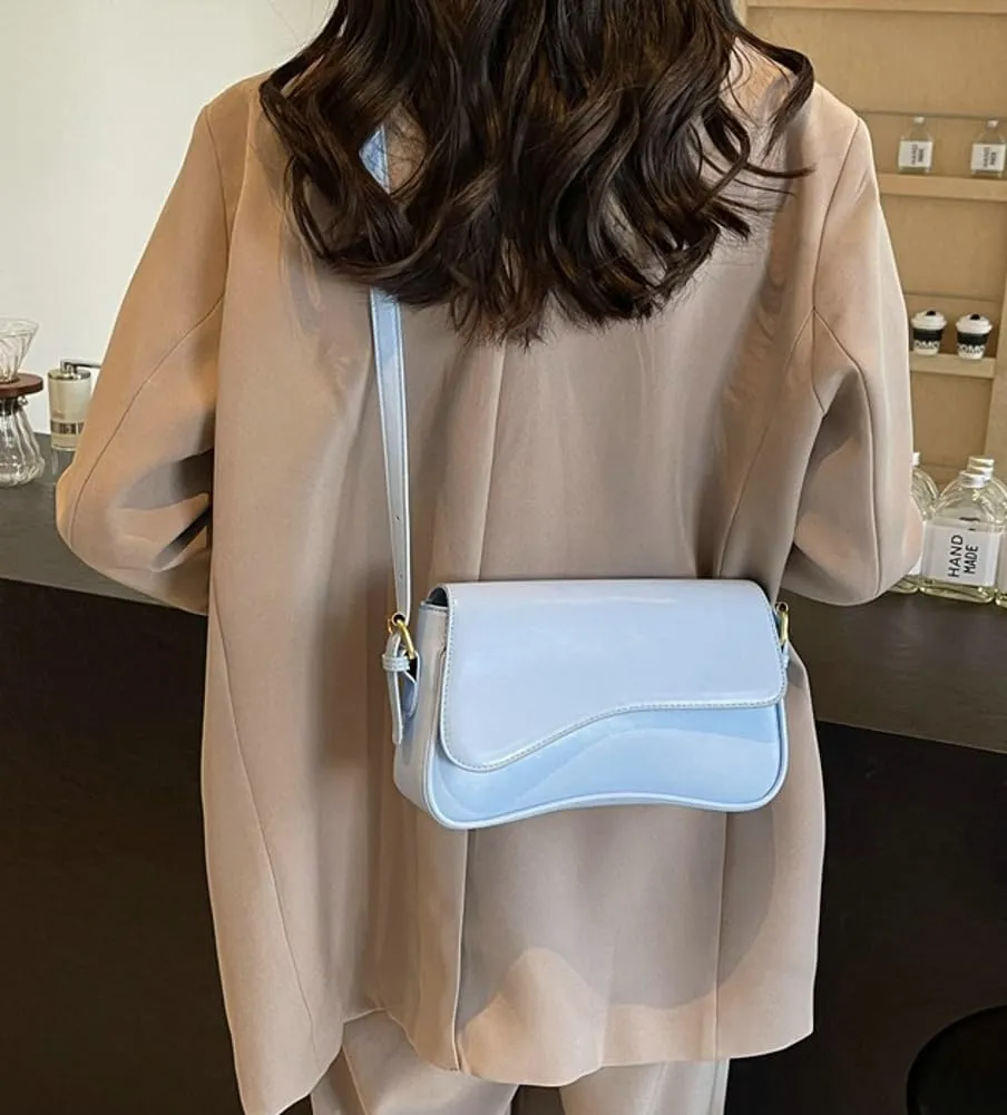Small Shoulder Bags for Women, Crossbody Purses, Retro Artificial Leather Tote Handbag, Clutch Hobo Purse with Zipper