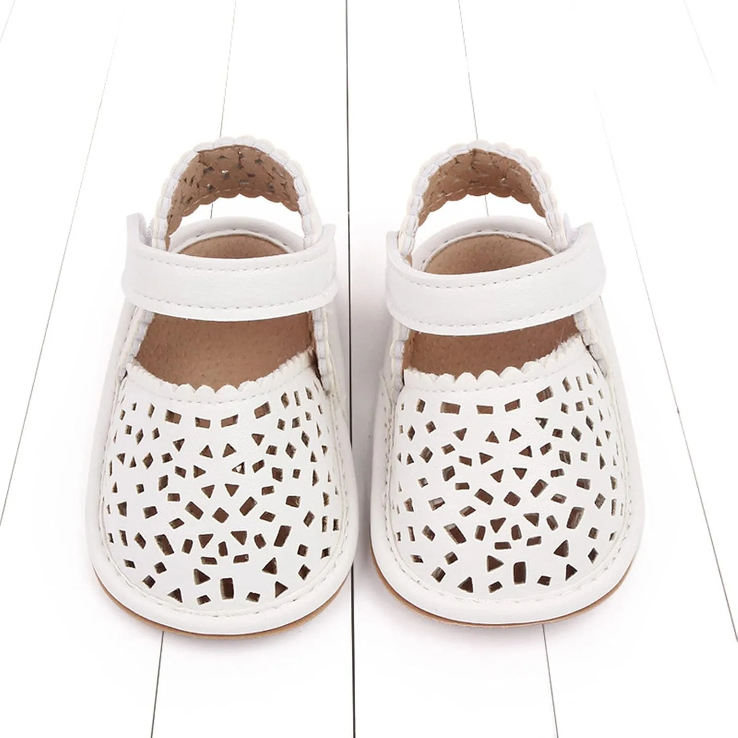 Summer Children Baby Toddler Shoes Boys and Girls Light Hollow Breathable Comfortable Solid Color Hook 4c Shoes Baby Boy