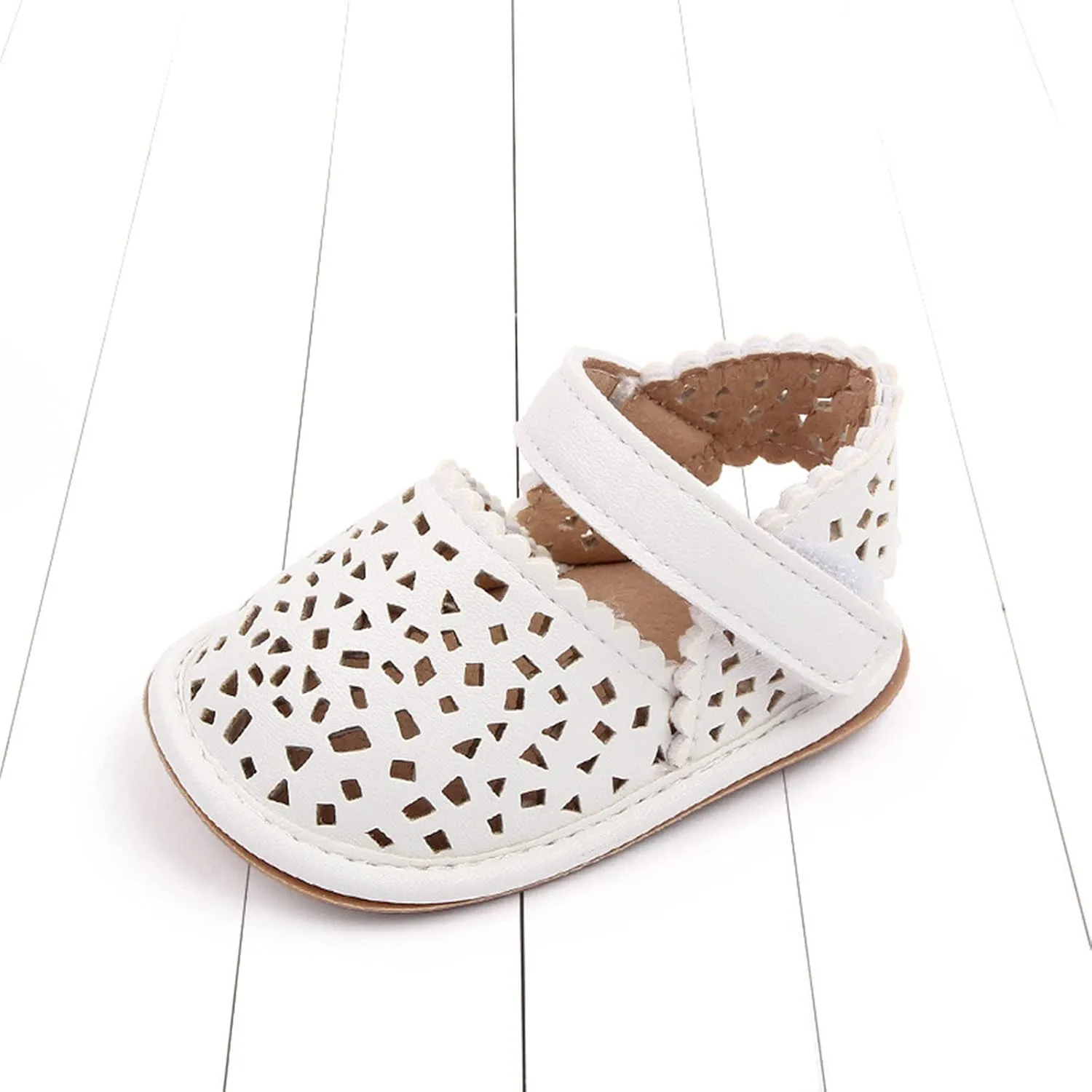 Summer Children Baby Toddler Shoes Boys and Girls Light Hollow Breathable Comfortable Solid Color Hook 4c Shoes Baby Boy
