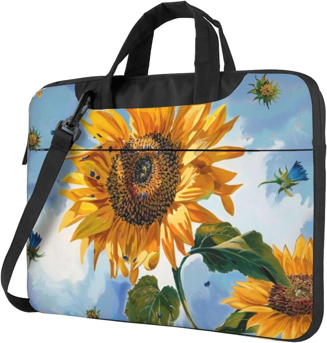 Sunflower Laptop Tote Bag Travel Business Computer Bag Work Bag for Men Women