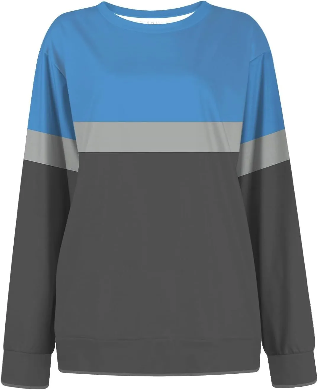 Sweatshirts For Women 2024 Fall Crewneck Striped Tunic Tops Casual Long Sleeve Shirts Trendy Pullover Outfits