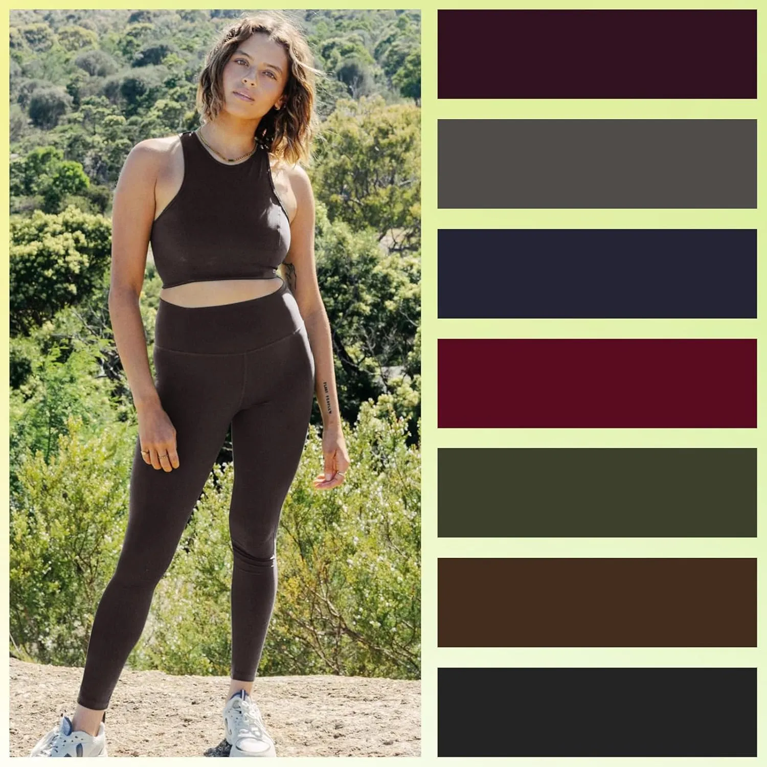 Syrinx 7 Pack Leggings for Women - High Waisted Tummy Control Soft Yoga Pants for Workout Running