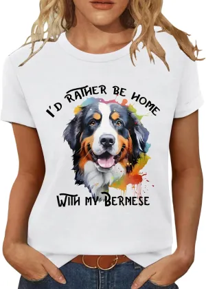 T Shirts for Women Crewneck Boho Flowers Wildflowers Graphic Tees 2025 Summer Cute Shirts Short Sleeve Tops