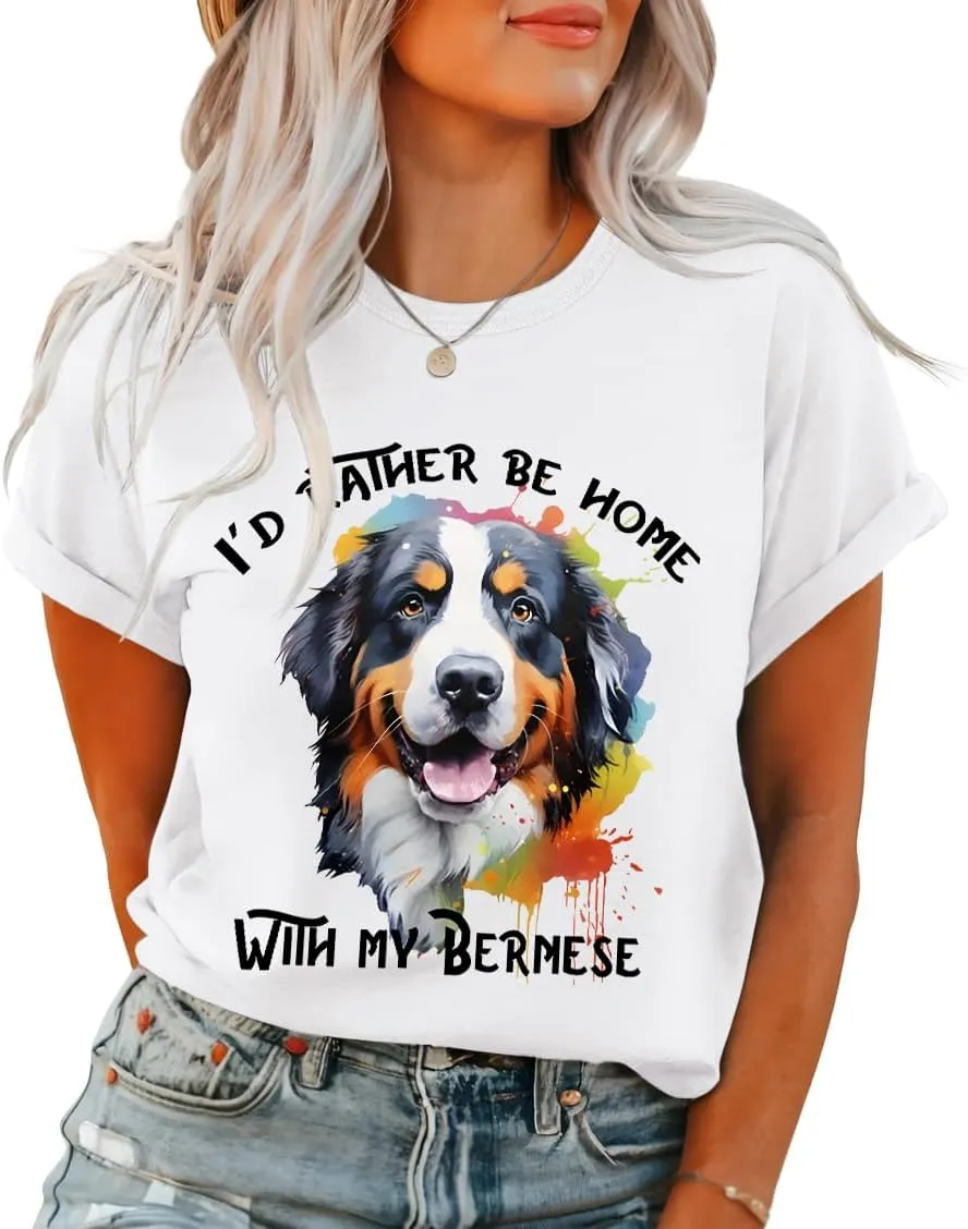 T Shirts for Women Crewneck Boho Flowers Wildflowers Graphic Tees 2025 Summer Cute Shirts Short Sleeve Tops
