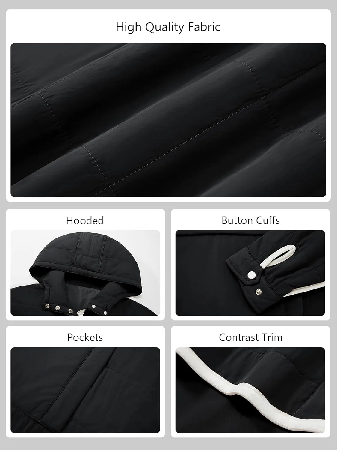 Tankaneo Womens Oversized Puffer Pullover Jacket Quilted Color Block Puffy Hooded Coat Fall Hoodies Outerwear with Pockets