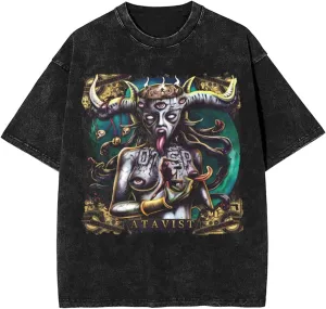 Tees Men's Summer Short Sleeve Y2K Vintage Graphic Print Streetwear Shirts