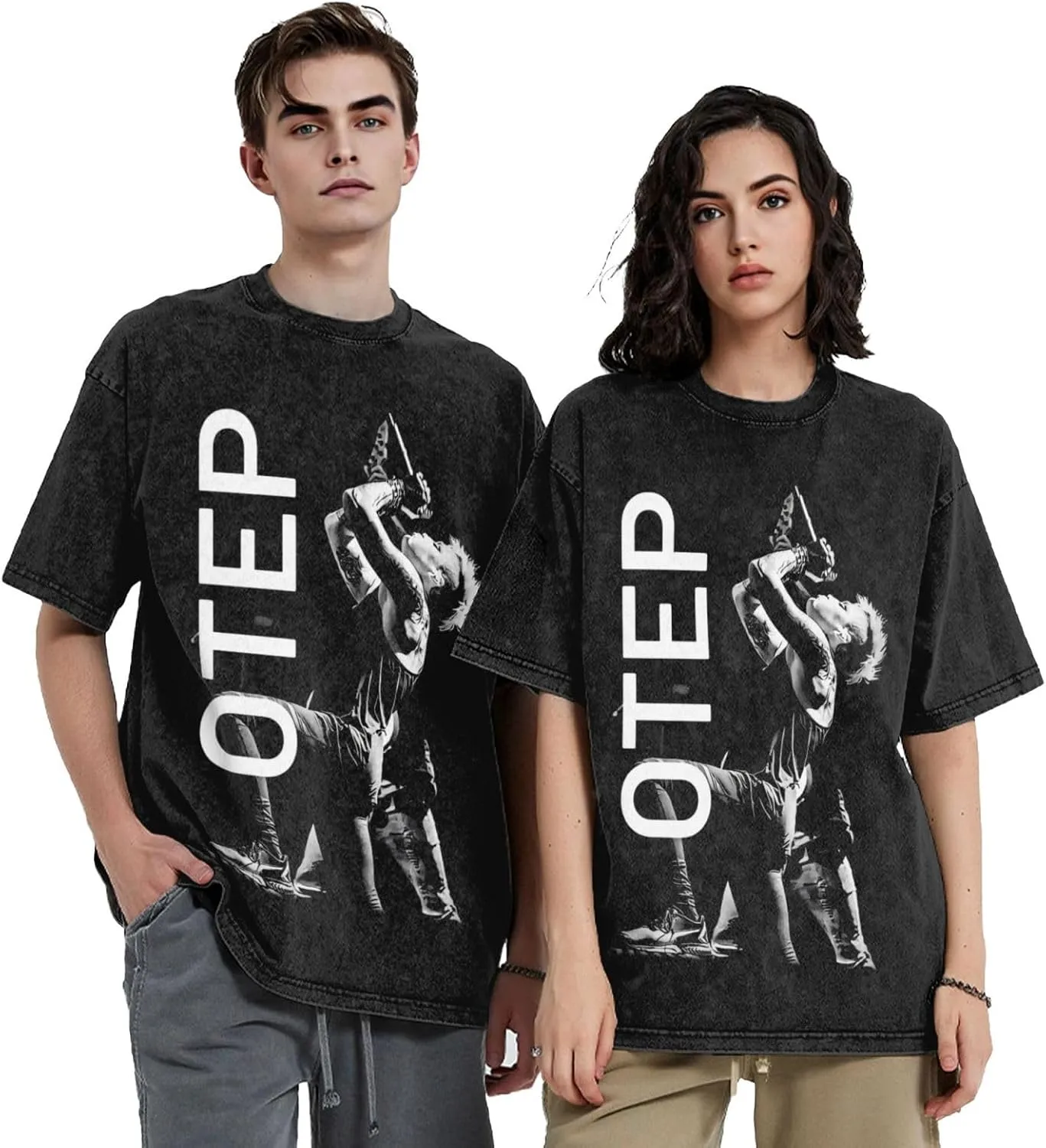 Tees Men's Summer Short Sleeve Y2K Vintage Graphic Print Streetwear Shirts