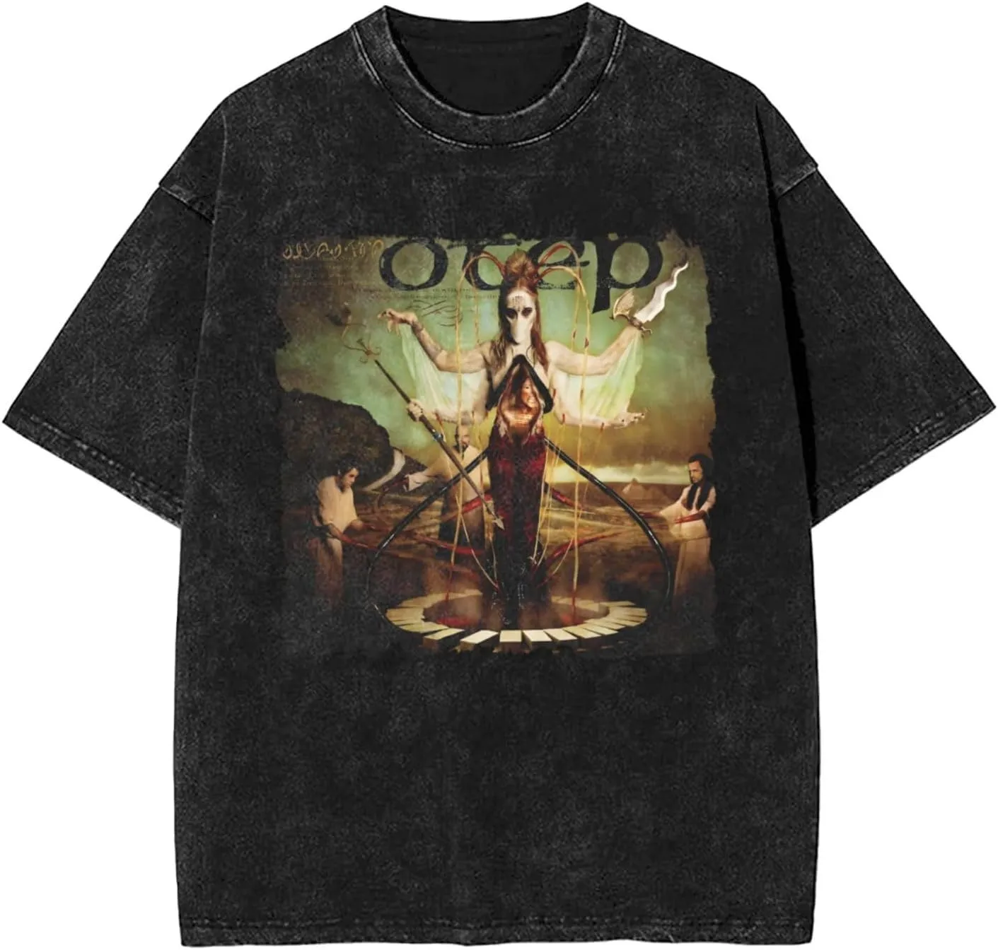 Tees Men's Summer Short Sleeve Y2K Vintage Graphic Print Streetwear Shirts
