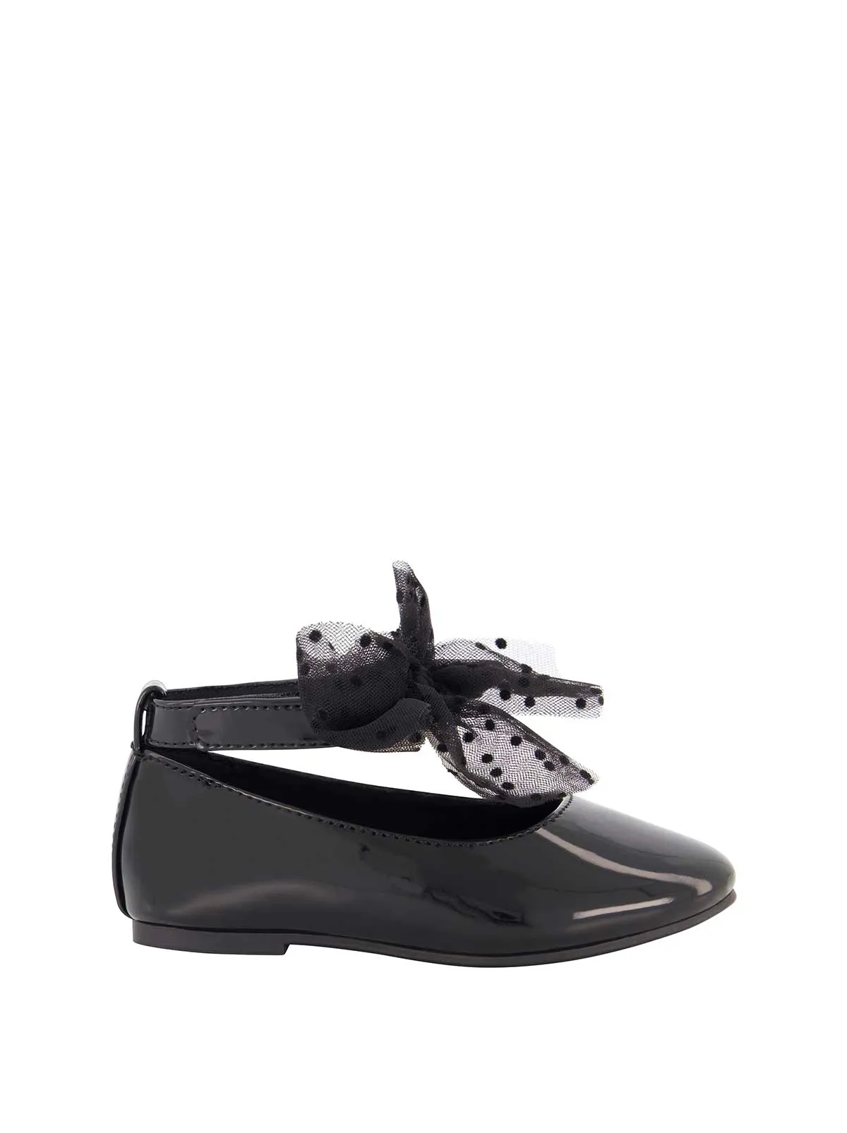 Toddler Amy Tulle Ballet Flat in Black