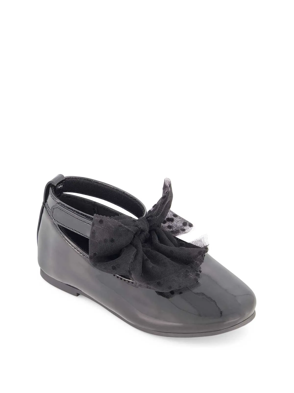 Toddler Amy Tulle Ballet Flat in Black
