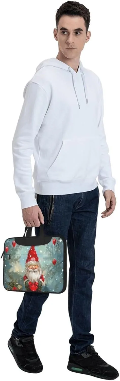 Traditional Christmas Gnome Printed Laptop Tote Bag Travel Business Computer Bag Work Bag for Men Women