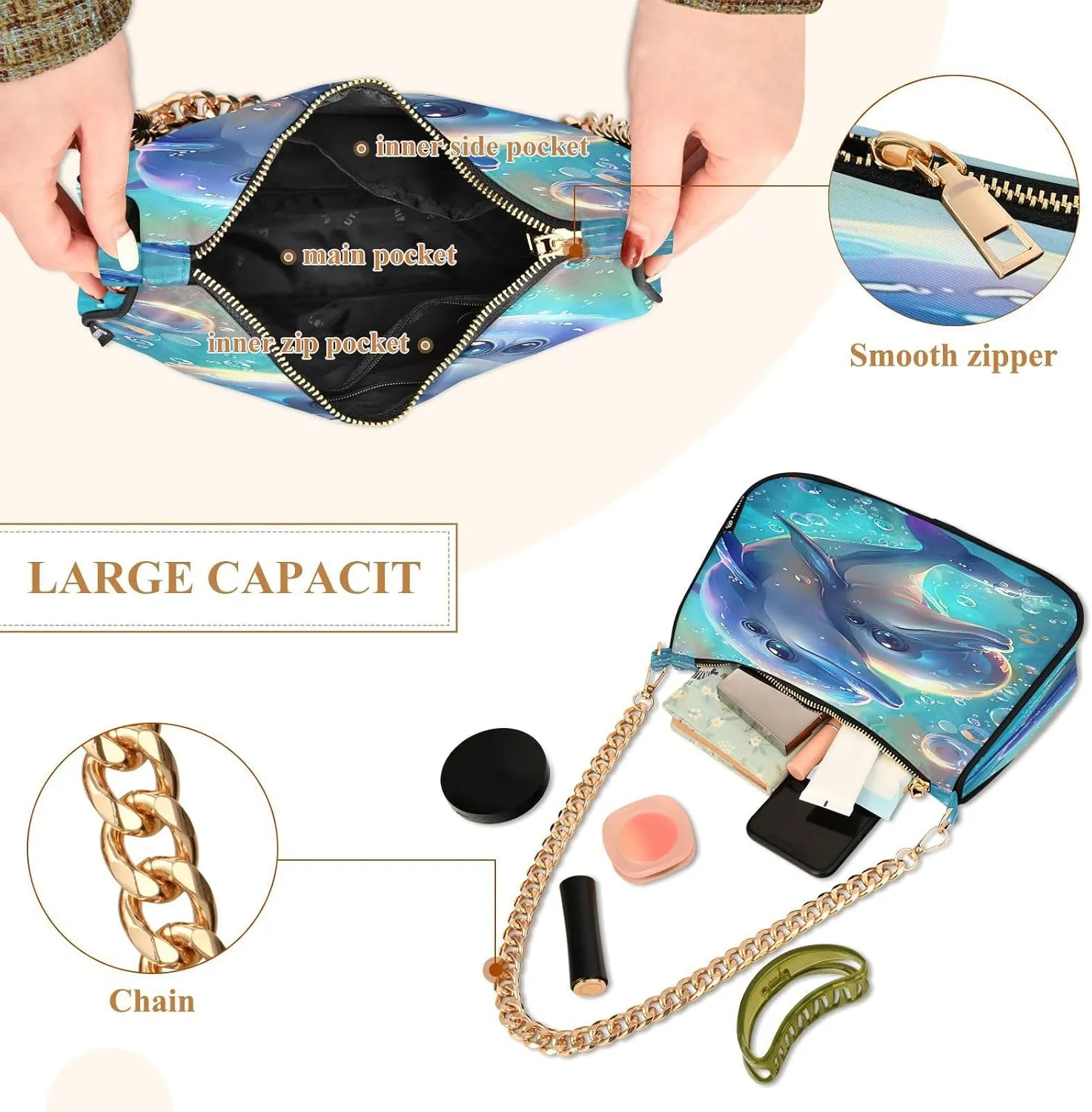 Two Kittens Women Bag, Crossbody Bags