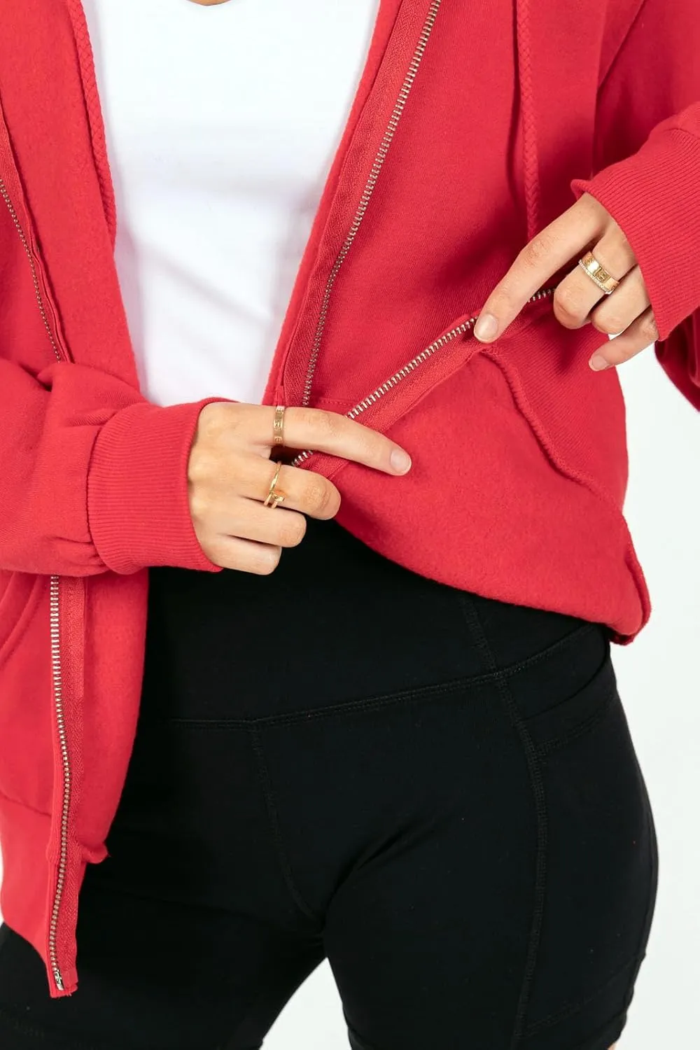 Urban Look Everyday Soft Fleece Zip Up Hoodies