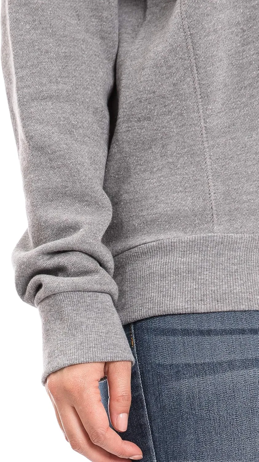 Urban Look Womens Casual Fleece Lined Pullover Sweatshirt with Plus Sizes
