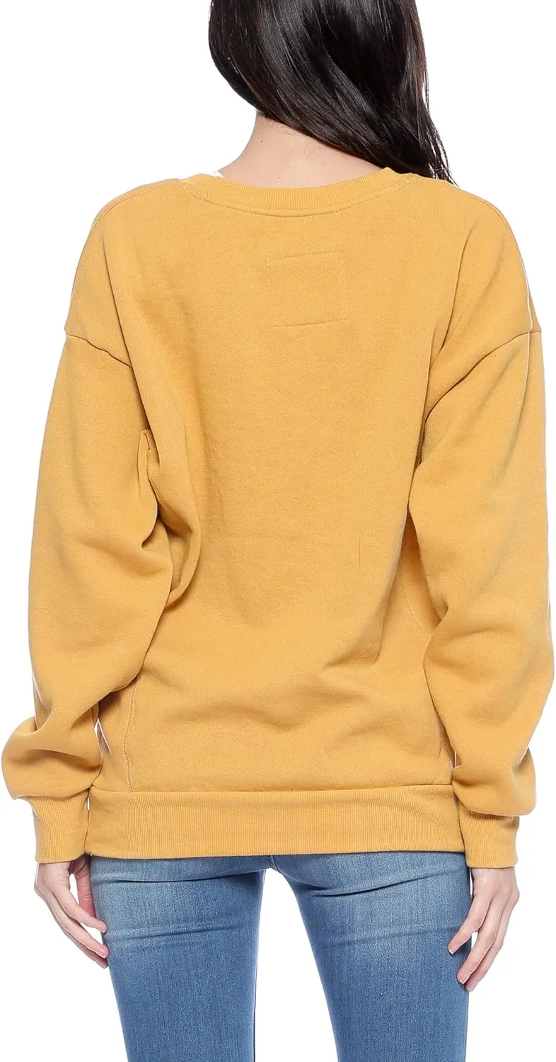 Urban Look Womens Casual Fleece Lined Pullover Sweatshirt with Plus Sizes