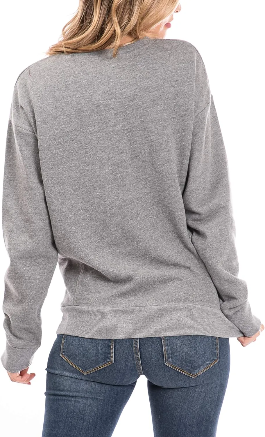 Urban Look Womens Casual Fleece Lined Pullover Sweatshirt with Plus Sizes