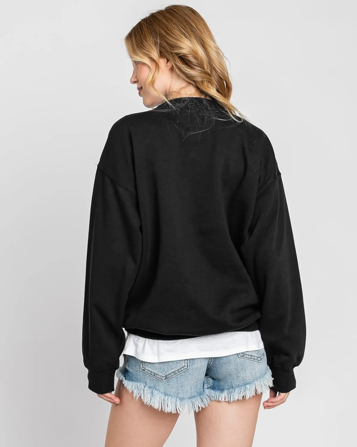 Urban Look Womens Loose Fit California and Los Angeles Fleece Sweatshirts