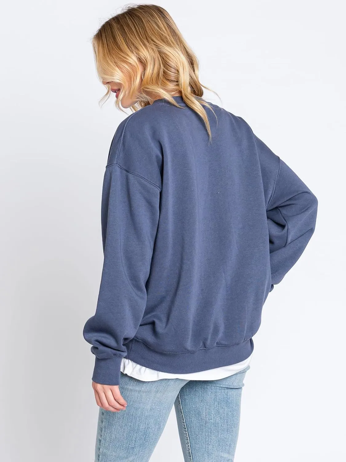 Urban Look Womens Loose Fit California and Los Angeles Fleece Sweatshirts