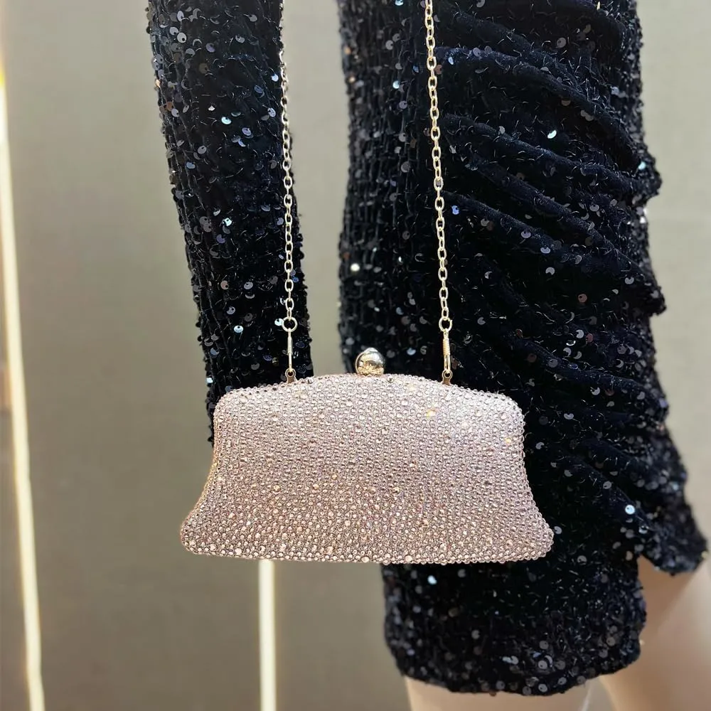 VIFE Women Evening Handbag Sparkly Rhinestone Clutch Handbags Wedding Handbag Purse for Bridal Prom Cocktail Party