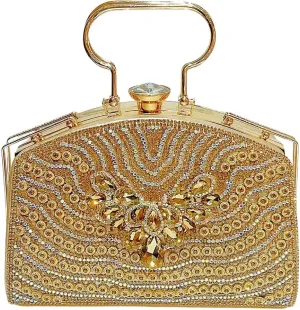 VIFE Womens Crystal Evening Clutch Bag Sparkly Rhinestone Wedding Handbag Purse for Bridal Prom Cocktail Party