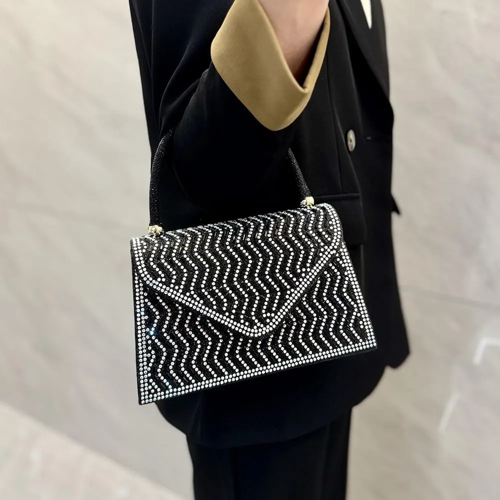 VIFE Womens Evening Bag Sparkly Clutch Purse Wedding Party Purses Glitter Rhinestone Cocktail Prom Handbags