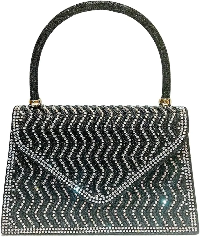 VIFE Womens Evening Bag Sparkly Clutch Purse Wedding Party Purses Glitter Rhinestone Cocktail Prom Handbags
