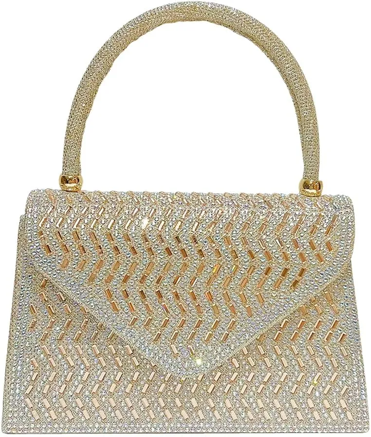 VIFE Womens Evening Bag Sparkly Clutch Purse Wedding Party Purses Glitter Rhinestone Cocktail Prom Handbags