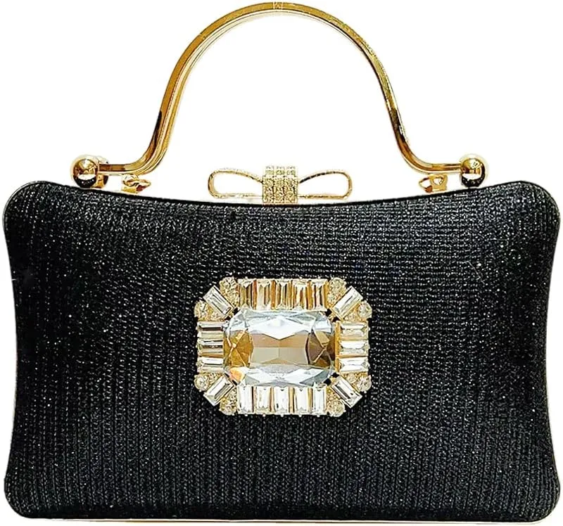 VIFE Womens Sparkly Rhinestone Glitter bag Clutch Evening Handbag Shoulder Bags Purse for Wedding Party Prom