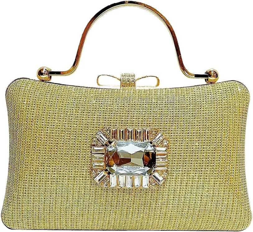 VIFE Womens Sparkly Rhinestone Glitter bag Clutch Evening Handbag Shoulder Bags Purse for Wedding Party Prom