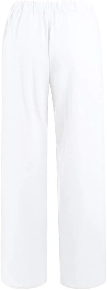 Wide Leg Pants for Woman Summer Linen Flowy Pants Preppy Aesthetics Pants Drawstring High Waisted Palazzo Pants with Pockets