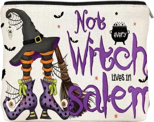 Witchy Makeup Bag Witchy Party Favor Witchcraft Supplies Makeup Organizer Bag Goth Cosmetic Bag Witch Stuff Birthday Gifts for Women Witchcraft Lovers