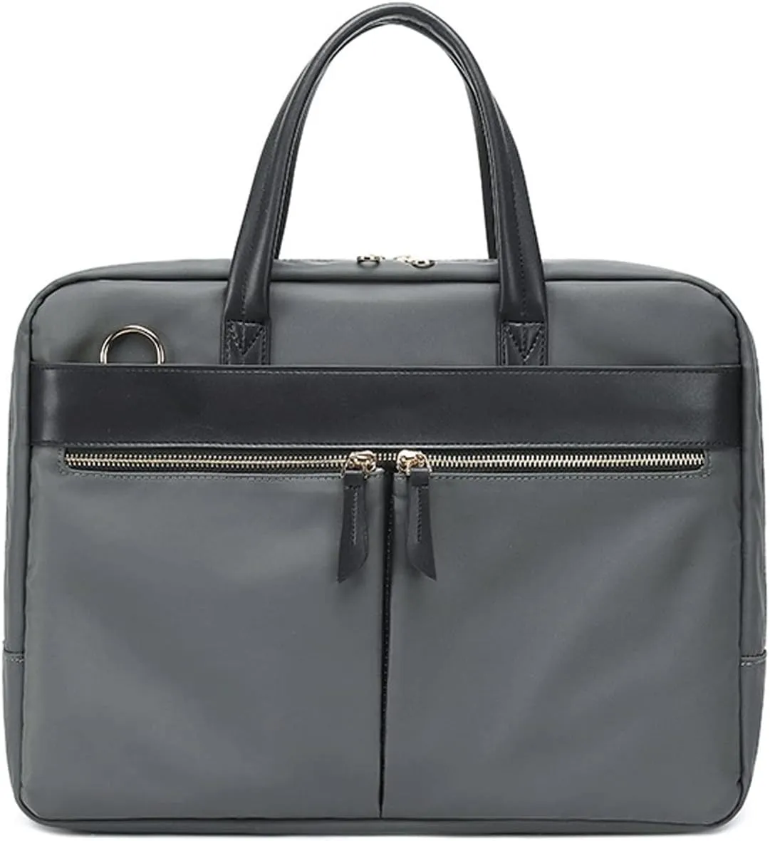 Women Briefcases Lightweight Men's Laptop Bag 13 inch Water Resistant Crossbody Business Handbag (Color : Gray, Size : 35.5 * 27 * 9cm)