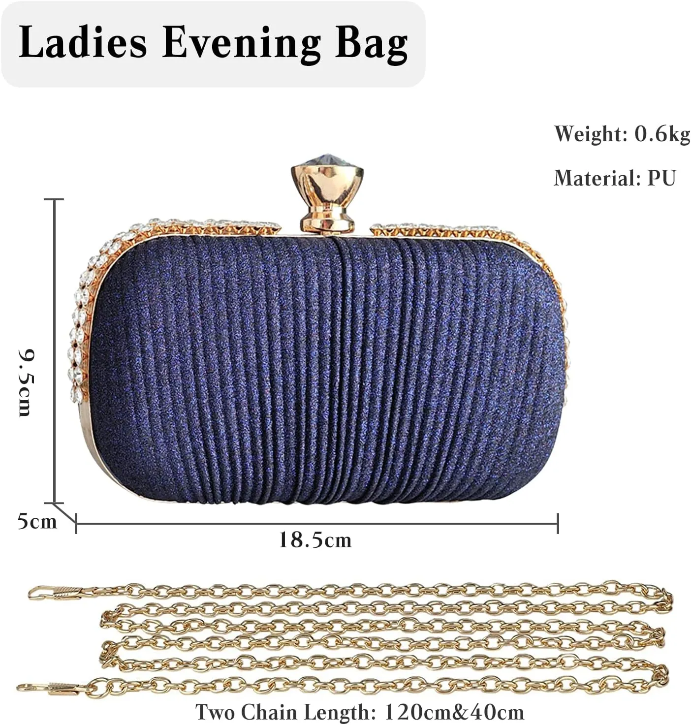 Women Clutch Bag Rhinestone Evening Bag Bridal Wedding Bag Elegant Crossbody Bag