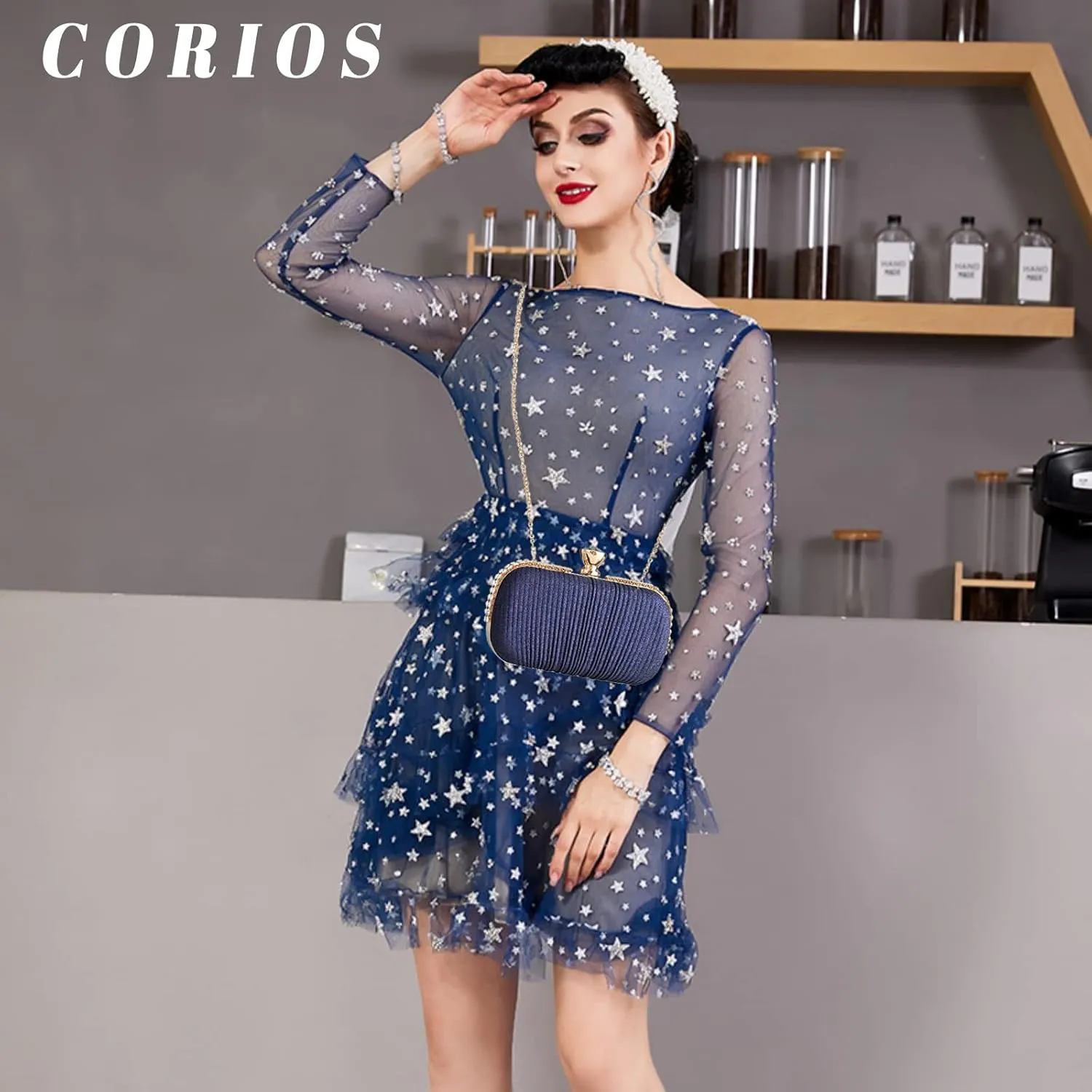 Women Clutch Bag Rhinestone Evening Bag Bridal Wedding Bag Elegant Crossbody Bag